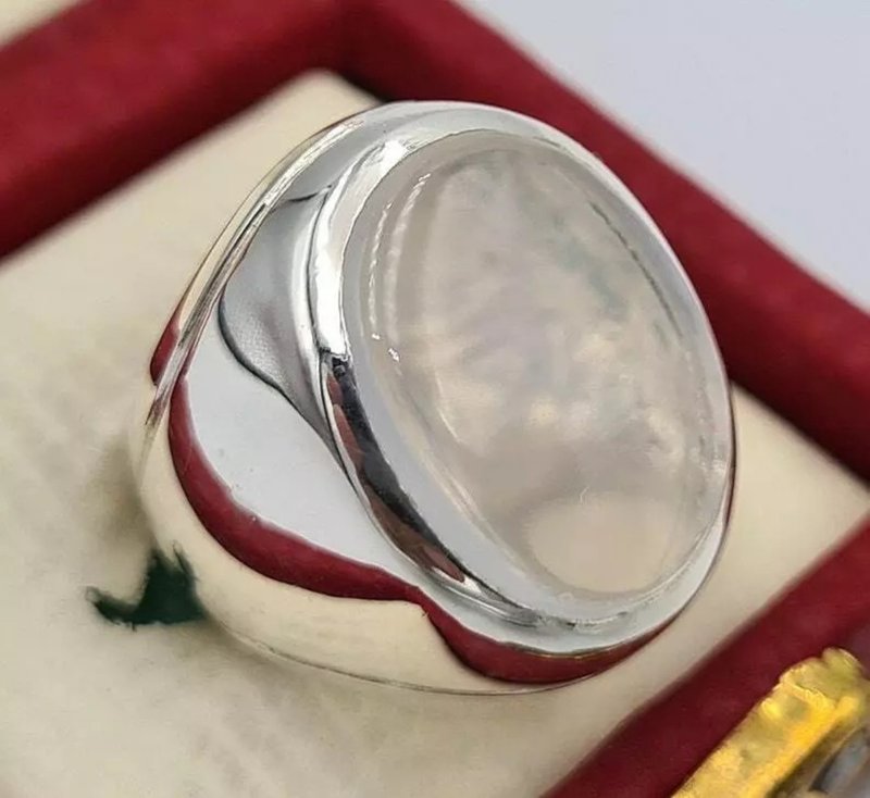 Quartz Dur e najaf stone dure najafi stone super quality real Dur al najaf ring - 戒指 - 寶石 透明