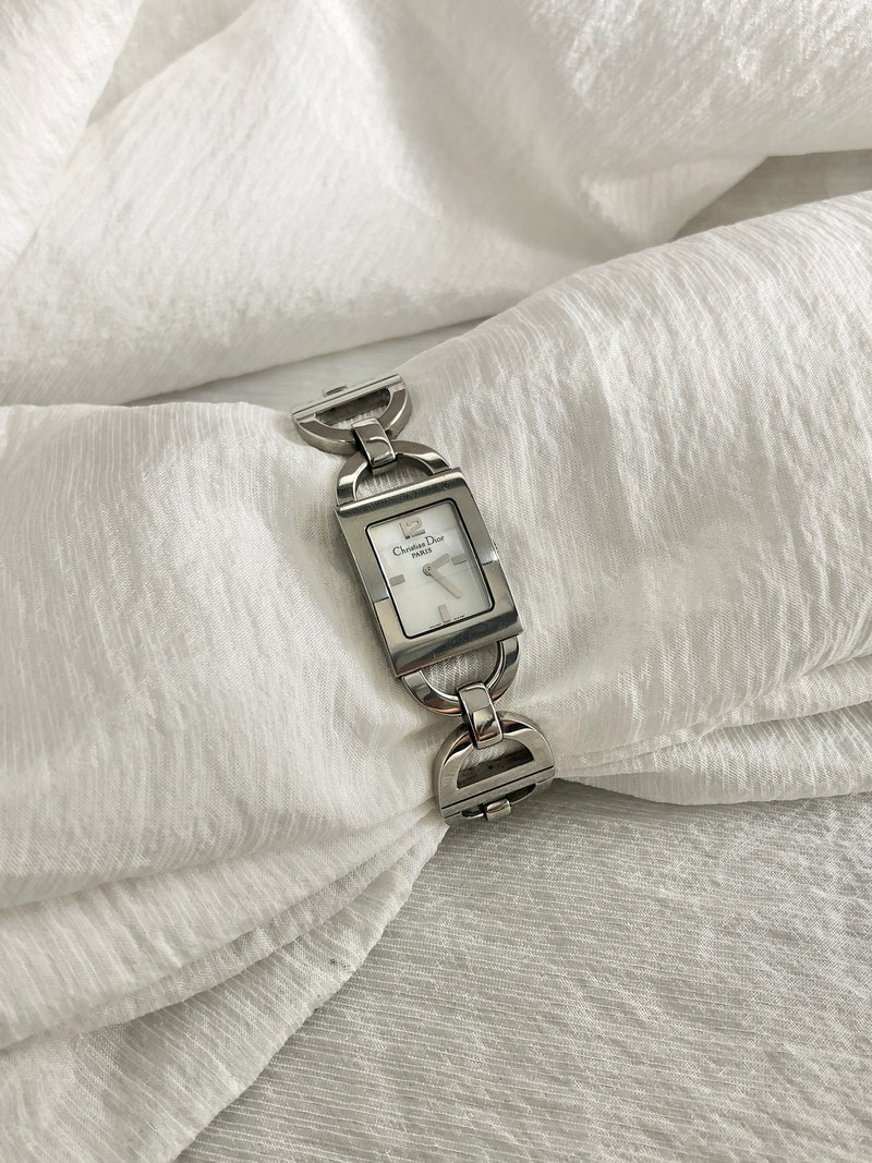 【 日本直送　名牌中古包 】Christian Dior 腕時計 シルバー クォーツ ステンレススチール マリス vintage ヴィンテージ cua7kz - 女錶 - 不鏽鋼 銀色