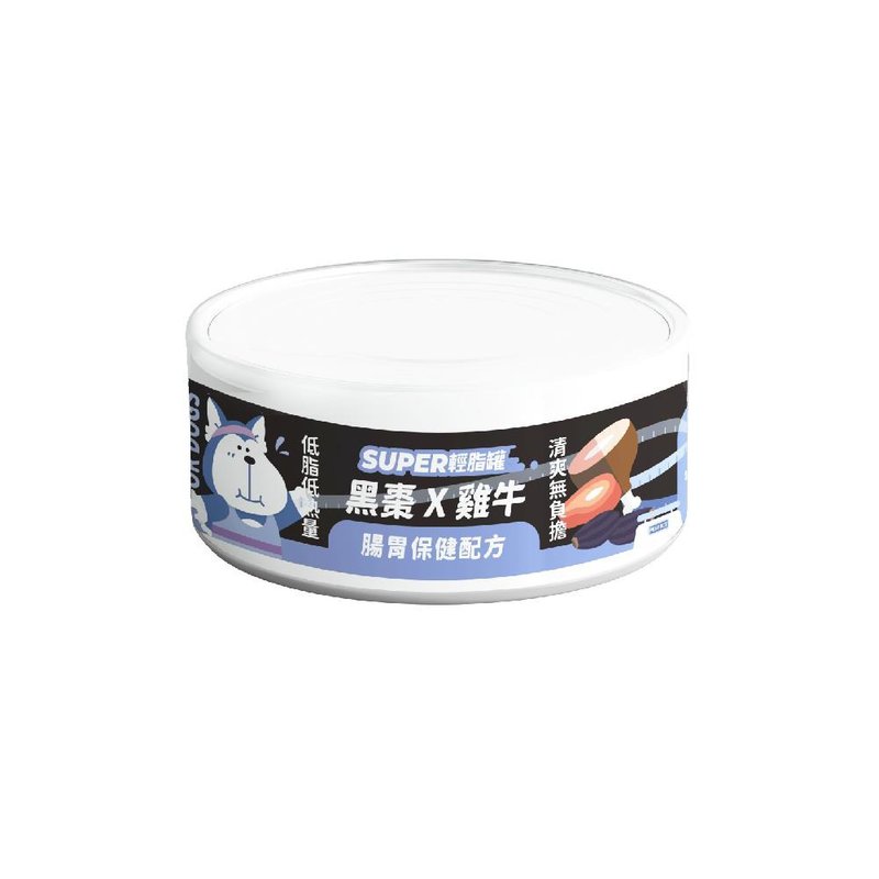 Super Small Black Light Fat Can for Dogs - Chicken Beef X Prune Dates 80g - Dry/Canned/Fresh Food - Fresh Ingredients 