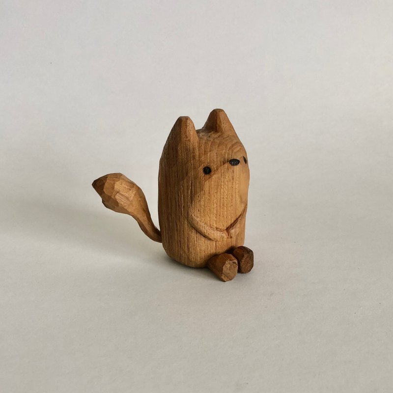 Handmade wooden carving neat wolf - Items for Display - Wood Brown