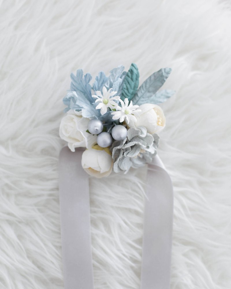 FROZEN - Bridesmaid Bracelet for wedding ceremony - สร้อยข้อมือ - กระดาษ สีเงิน