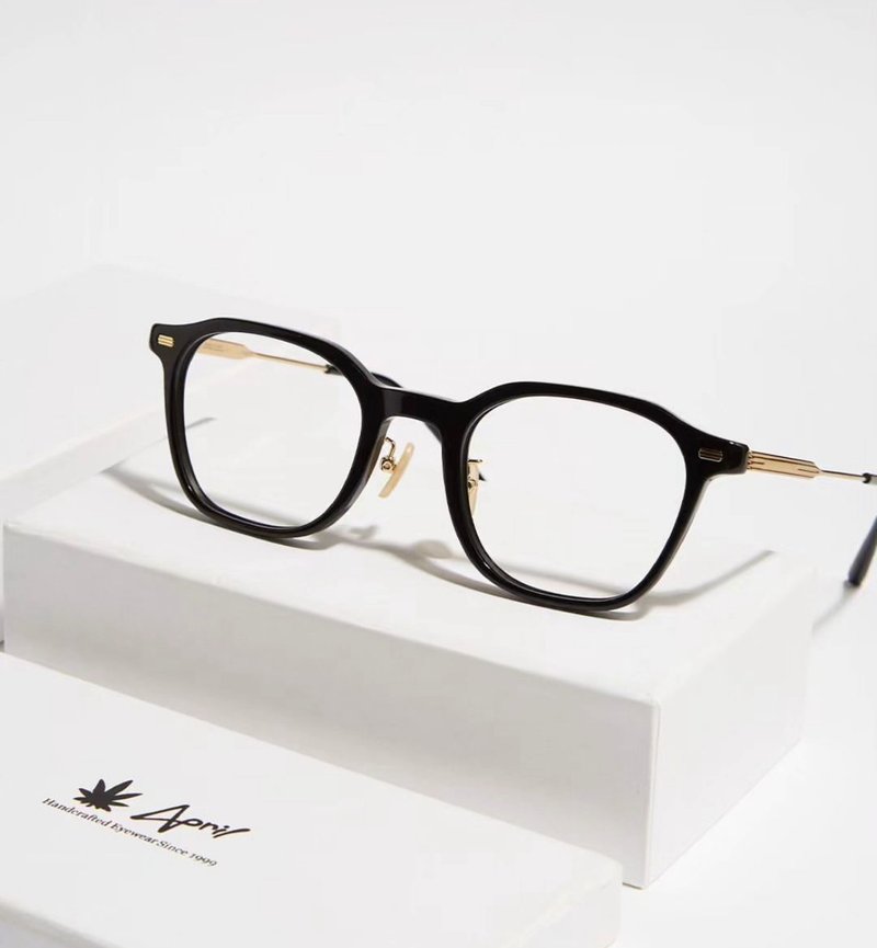 Acetate x Titanium combination Craftsmanship : Premium Quality - 眼鏡/鏡框 - 其他材質 黑色