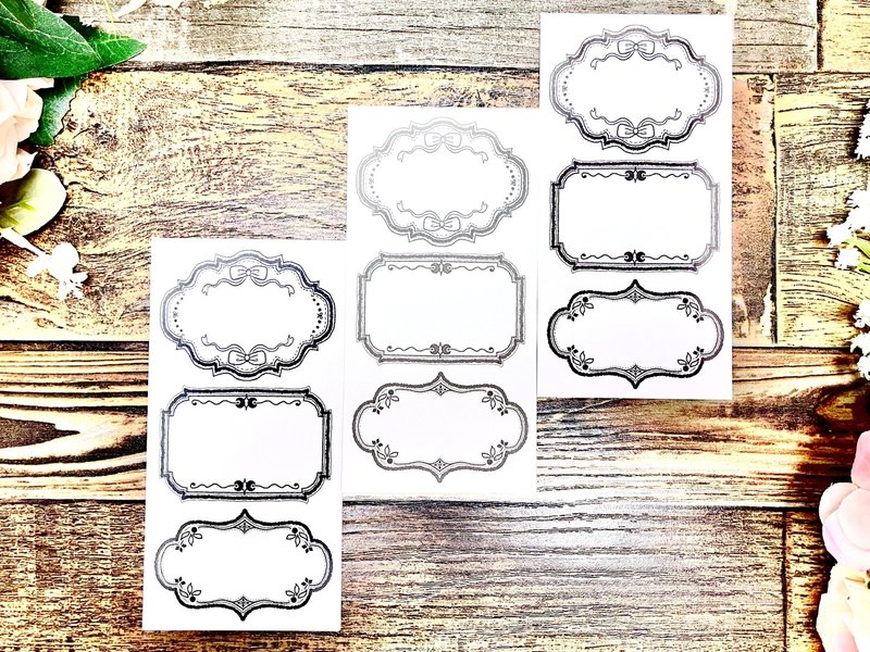 (art memo pack 3 types SET) drawing frame 3 types 202503 - 便條紙/便利貼 - 紙 多色