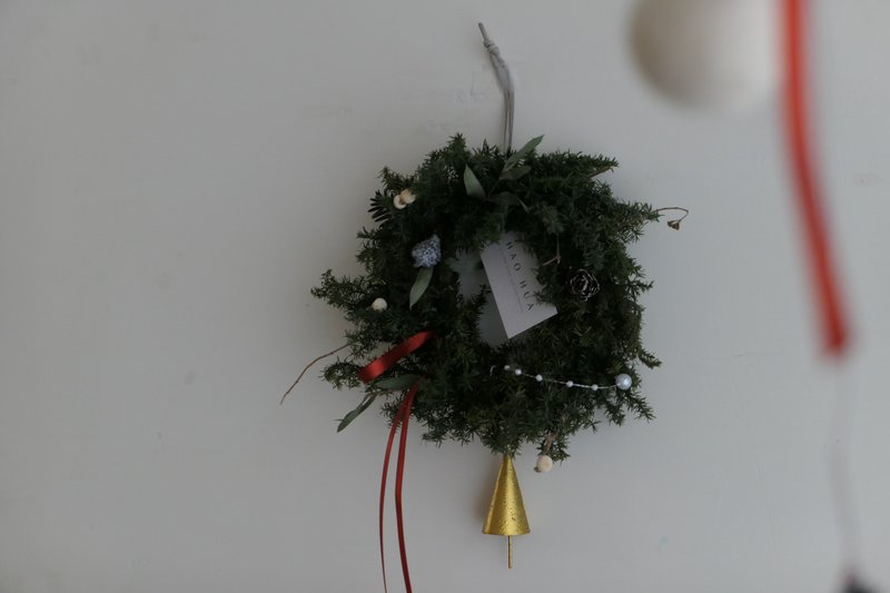 【好花】永生經典迷你聖誕花圈 - 乾燥花/永生花 - 植物．花 多色