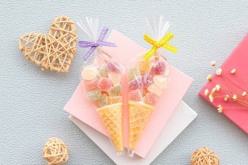 迷你甜筒 QQ軟糖 生日分享 寶寶彌月 滿月宴 工商禮品 活動贈品 - 零食/點心 - 新鮮食材 多色
