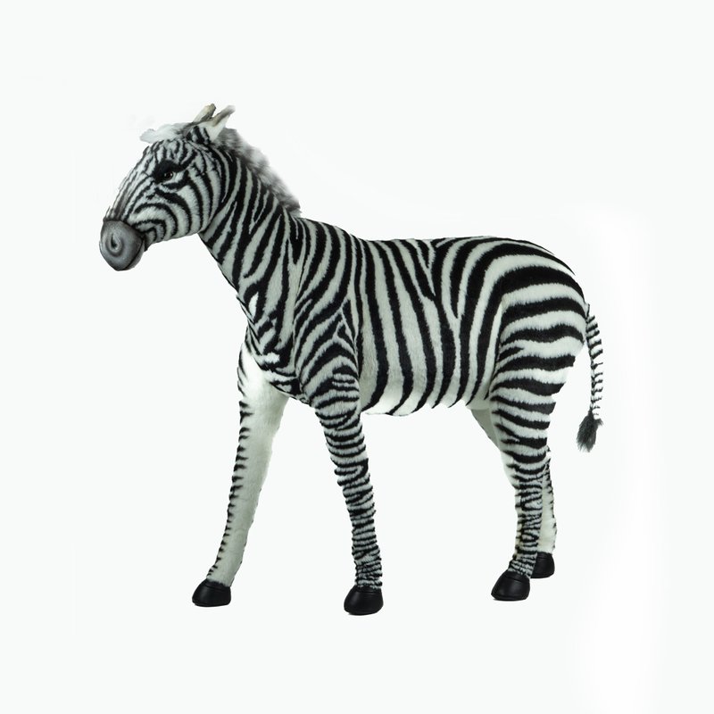 Hansa 6586 Zebra Seat - Stuffed Dolls & Figurines - Eco-Friendly Materials Black