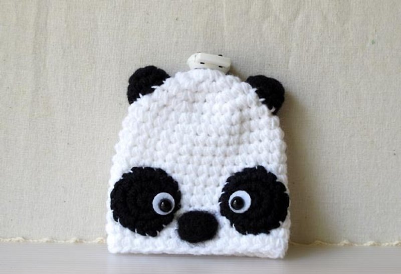 Cute panda hair baby key bag - Keychains - Other Materials Transparent