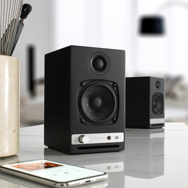 Audioengine HD3 wireless Active Stereo Bluetooth Bookshelf Speaker - Black - ลำโพง - โลหะ สีดำ