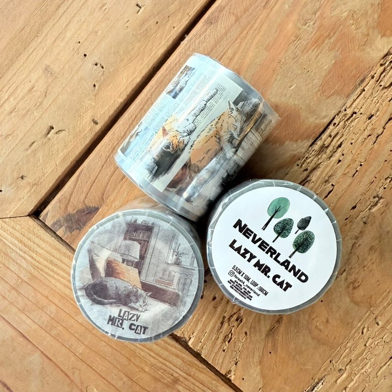 Mr. Lazy 亮面PET膠帶 - 紙膠帶/和紙/PET - 塑膠 