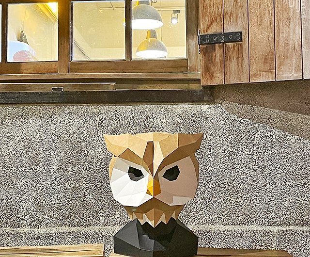 Paper Owl Mask 