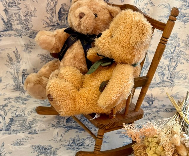 テディベアドールアンティークロッキングチェアーいす