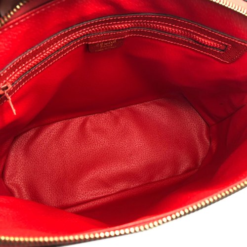 ✨希少✨CELINE ハンドバッグ 2way レザー レッド vintage 日本直送 名牌中古包 】CELINE セリーヌ レザー ブガッティ 2WAY