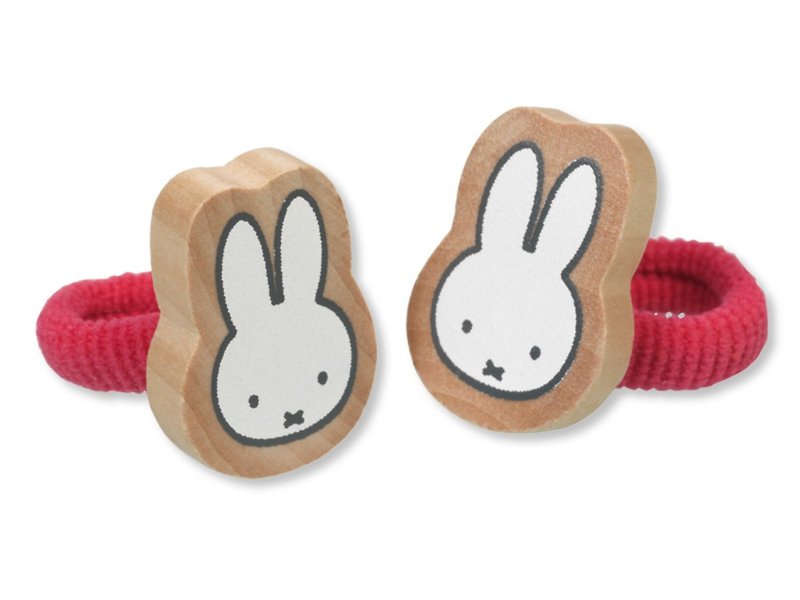 Miffy hairelastic pink - Hair Accessories - Wood Pink