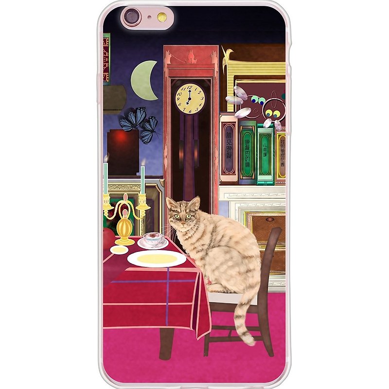 New Year Series - [cat face Years - Who dinner] - Yi Dai Xuan -TPU phone case "iPhone / ASUS / Samsung / HTC / LG / Sony / millet / OPPO" - Phone Cases - Silicone Red