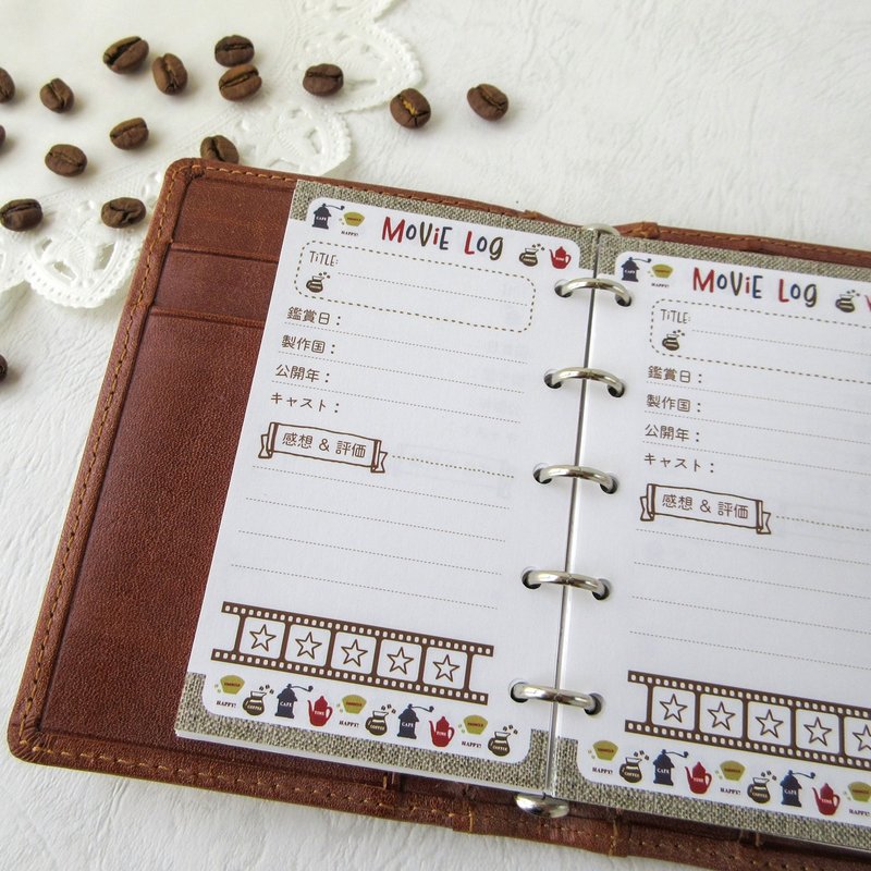 System planner refill M5 size / Habit tracker - สมุดบันทึก/สมุดปฏิทิน - กระดาษ 