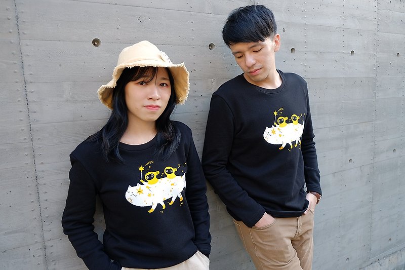 【off-season sale】Choo Choo Train unisex shirt - Other - Cotton & Hemp Black