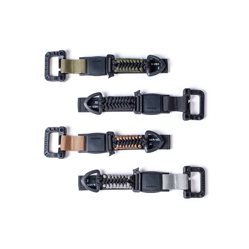 EW-B2 SMStreckeri - Ring•Magnetic Keychain - Keychains - Nylon Black