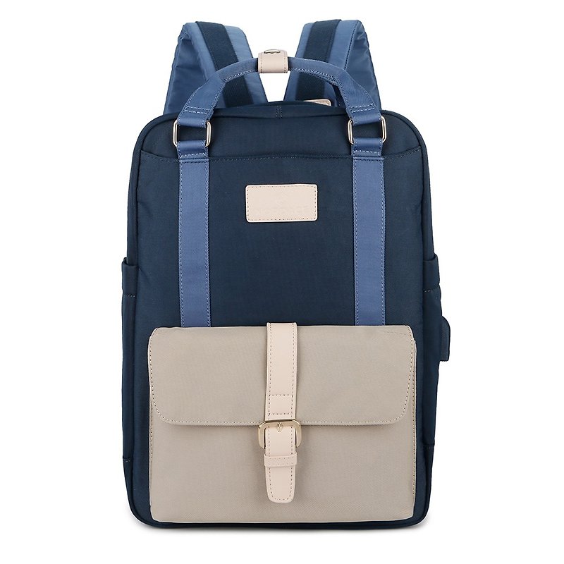 Eclat – Three Colors Available - Blue Lightweight Durable Backpack | Water Resistant Large Capacity - Backpacks - Polyester 