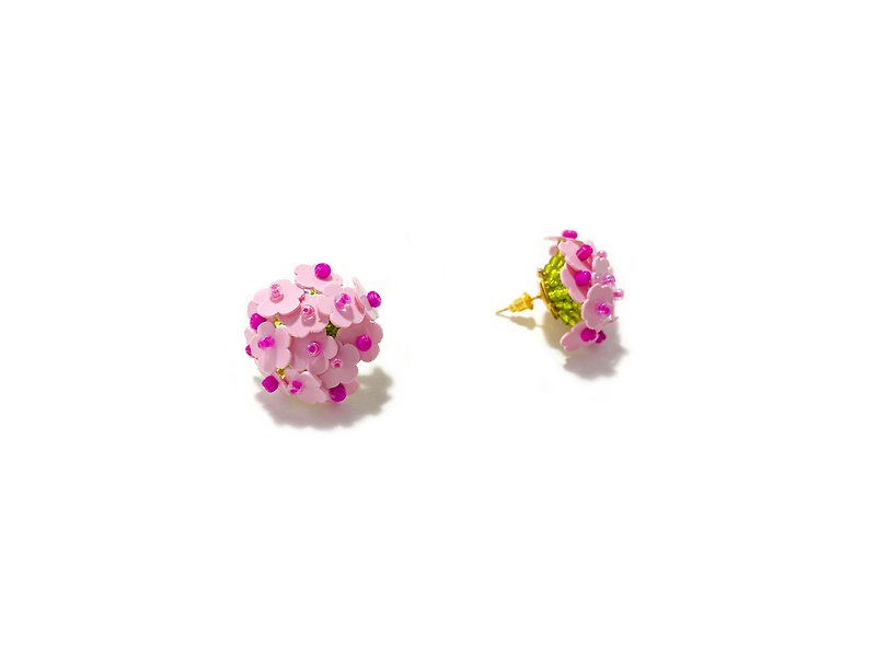 Hoya earring in pink - Earrings & Clip-ons - Plastic Pink