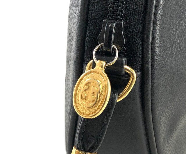 日本直送 名牌中古包 】GUCCI グッチ GGロゴ レザー ラウンド