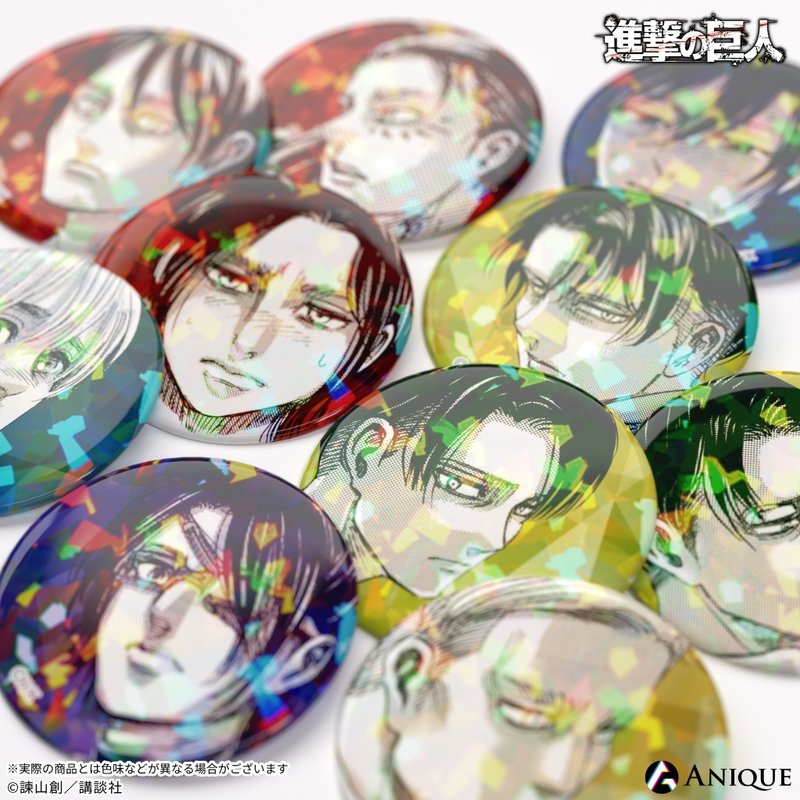 ANIQUE 艾爾文 & 里維 碎鑽亮面徽章 2入組 - 徽章/別針 - 其他金屬 多色