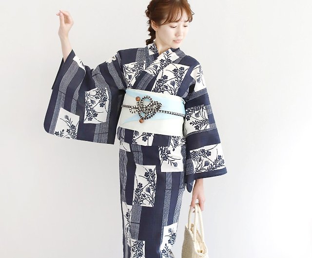 日本和服女性浴衣腰封2件組F Size x14-F3 yukata - 設計館fuukakimono 