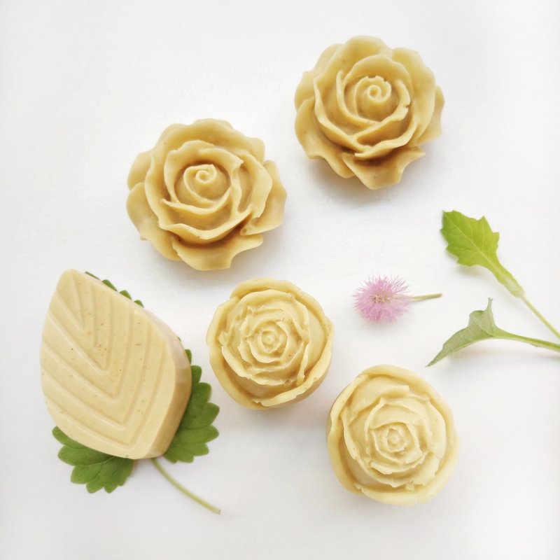 花樣 小花茉莉手工皂 幽雅清香 立體玫瑰造型 2入 - 肥皂/手工皂 - 植物．花 