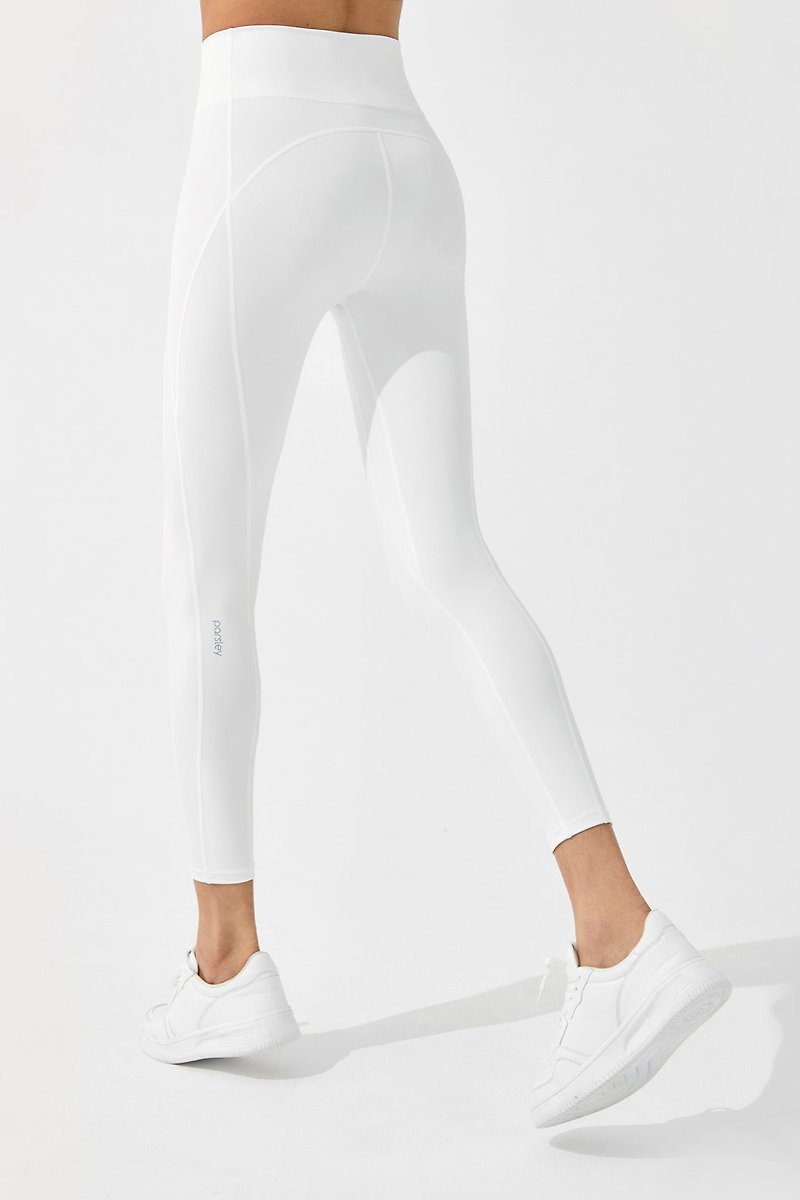 Formula High Support Seam 9 Minute Leggings - Feather White - Women's Sportswear Bottoms - Nylon White