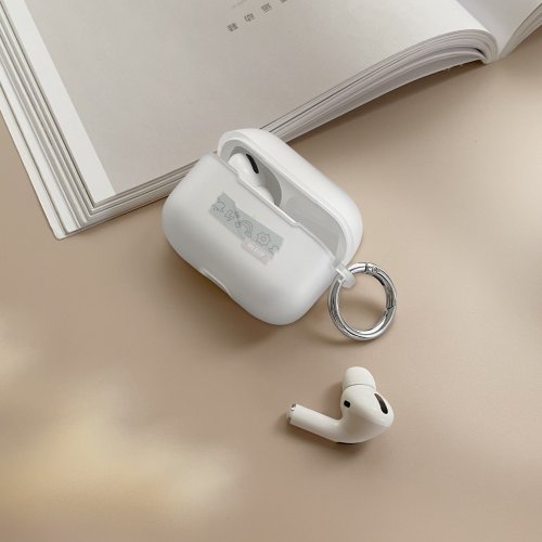 INJOY mall AirPods2/AirPods Pro/AirPods4 天氣晴 磨砂防摔保護殼 含扣環
