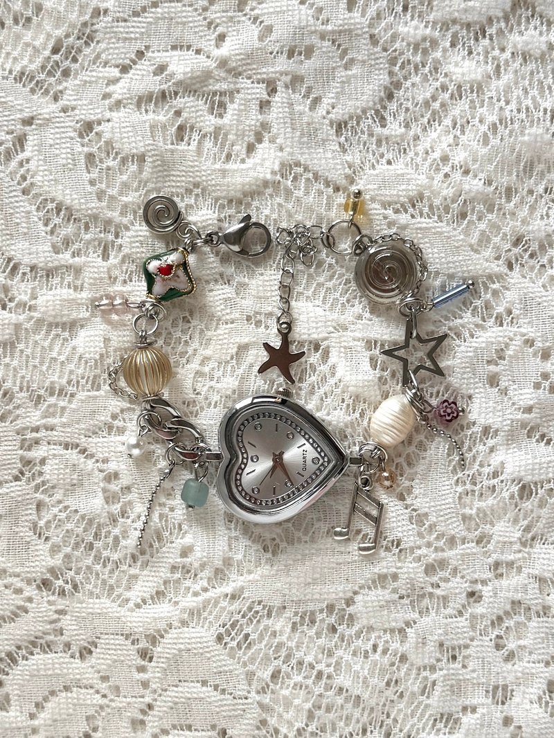 Watch Bracelet – Heart PIP—pip - 手鍊/手環 - 貴金屬 多色