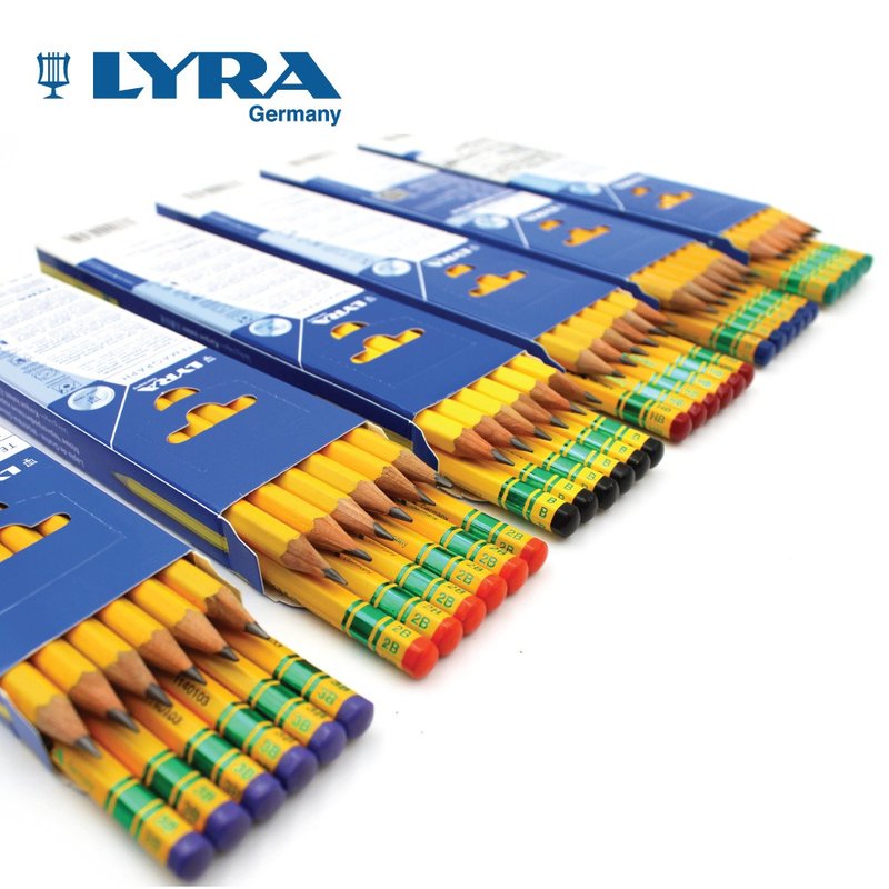 LYRA Centennial Classic Yellow Pencil - 6 Options - Pencils & Mechanical Pencils - Wood 