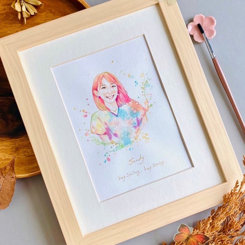 Custom Watercolor Wedding Portrait | Birthday Gift | Lovers | Memory - Cards & Postcards - Paper Pink