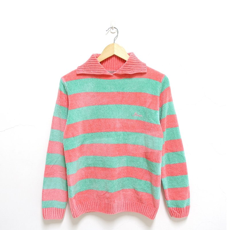 │Slowly│Sweet-vintage sweater│vintage.Retro.Art - สเวตเตอร์ผู้หญิง - เส้นใยสังเคราะห์ หลากหลายสี