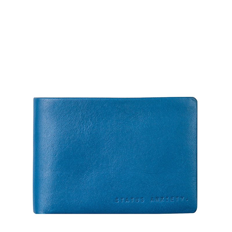 JONAH Short Clip_Blue / Blue - Wallets - Genuine Leather Blue