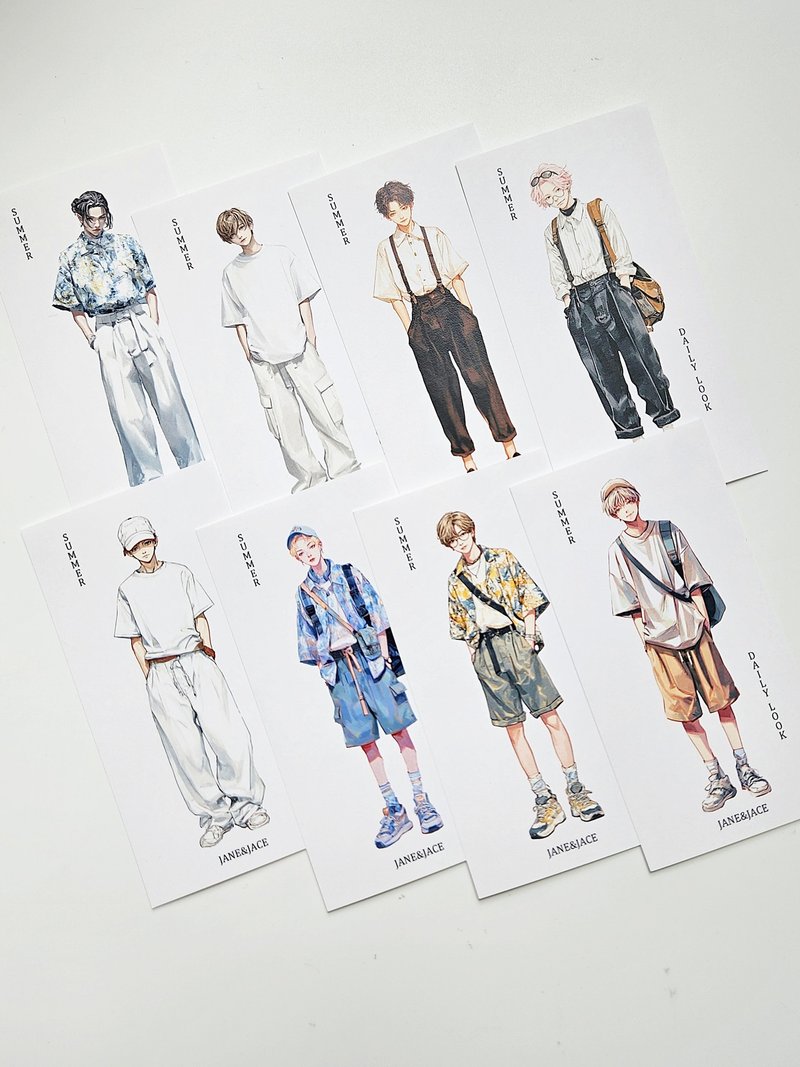 Summer Daily Look Brother Paper Pack - 貼紙 - 紙 