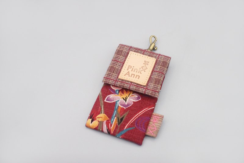 Pingクラシックカードホルダー-百花PingAn（唯一の色）、Youyouカードホルダーはカード、日本の綿、リネンを直接渡します
