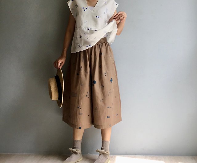 古布肥料袋粉袋のパンツ（男女兼用） - ファッション