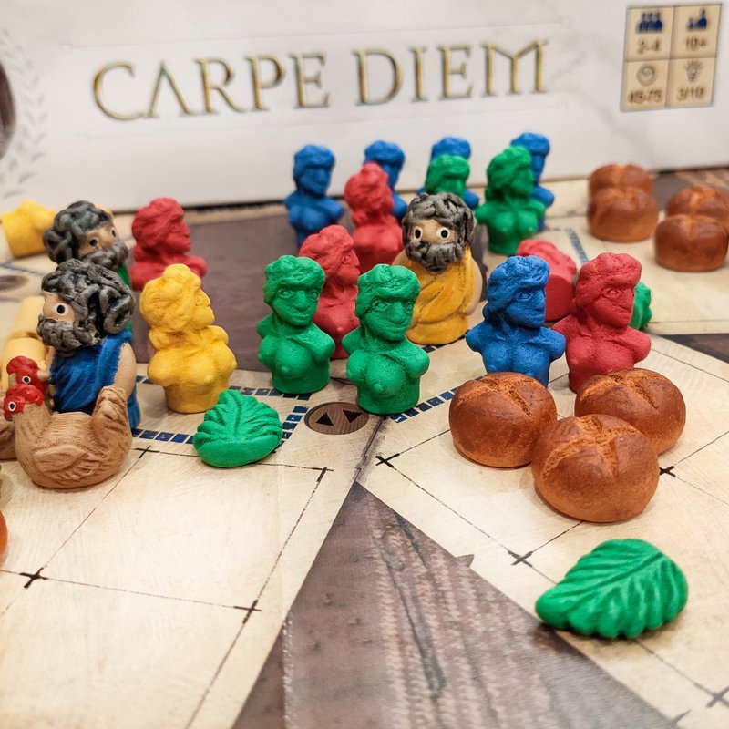 與 Carpe Diem 棋盤遊戲相容的豪華資源代幣 - 桌遊/卡牌 - 其他材質 