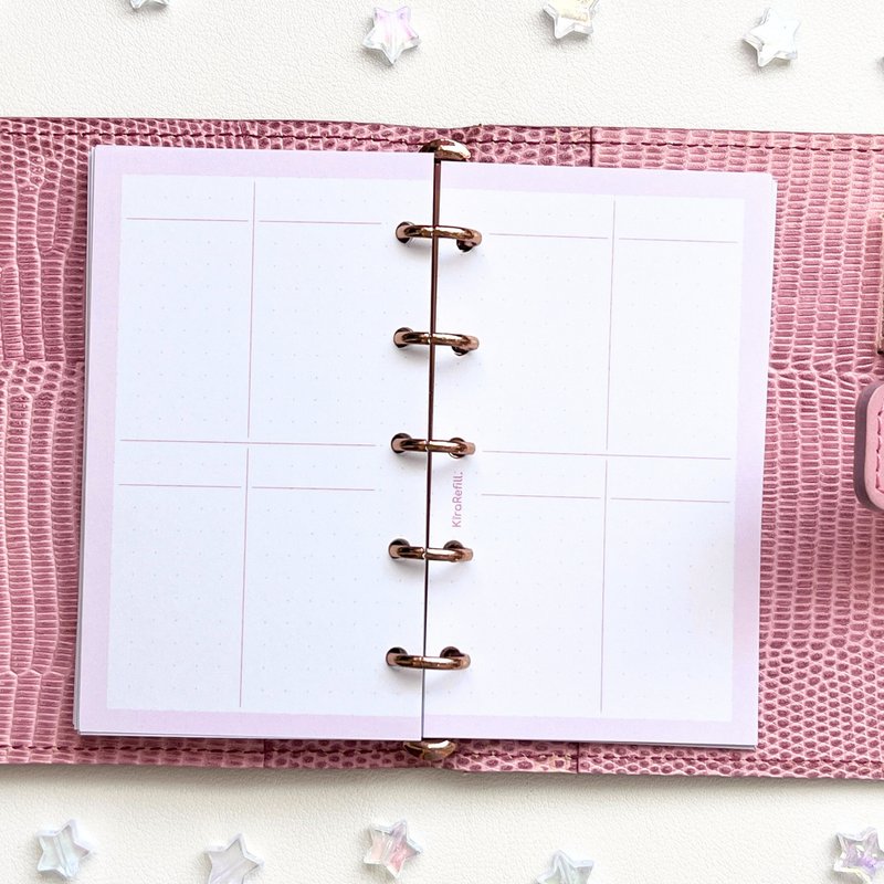 週間8マスリフィル (マイクロ5サイズ) - 筆記本/手帳 - 紙 多色