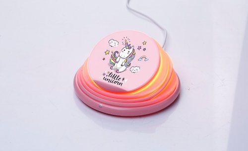 KD Gift & Novelty 獨角獸無線電話插電器-粉紅