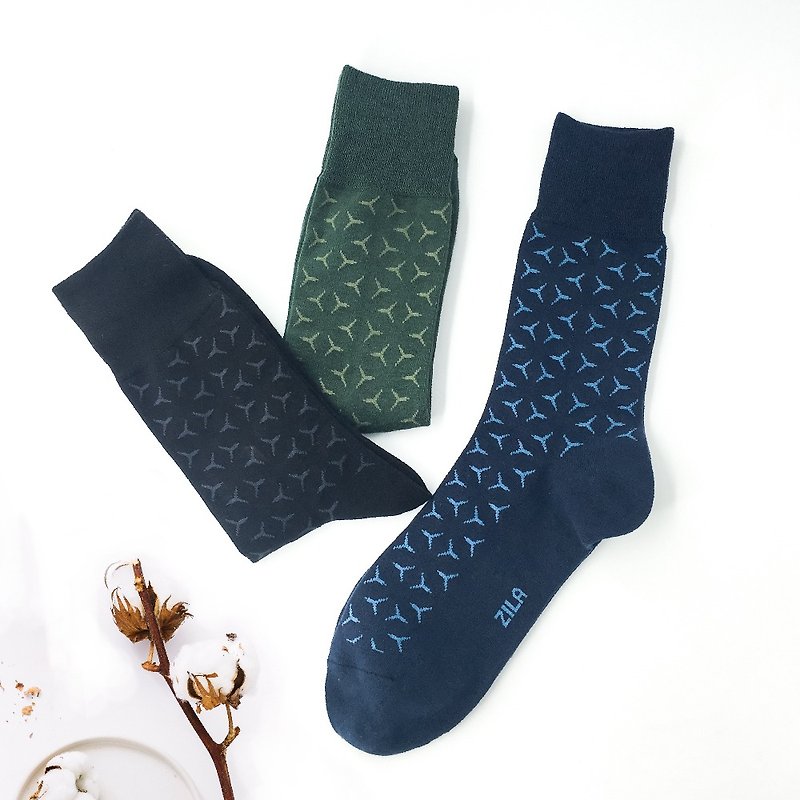 Ninja Darts Gentleman Thin Socks | 3 Colors - Dress Socks - Cotton & Hemp Multicolor