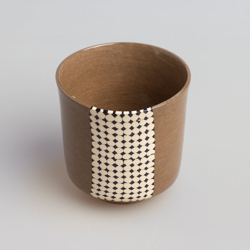 Nerikomi, tea cup, handmade pottery unique mug