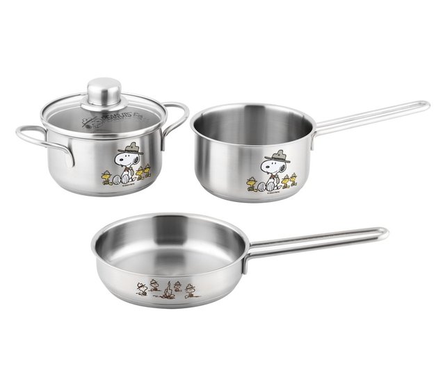 SNOOPYステンレスキッチンウェアセット 1人用(4点/セット SNOOPYステンレスキッチンウェアセット 1人用(4点/セット