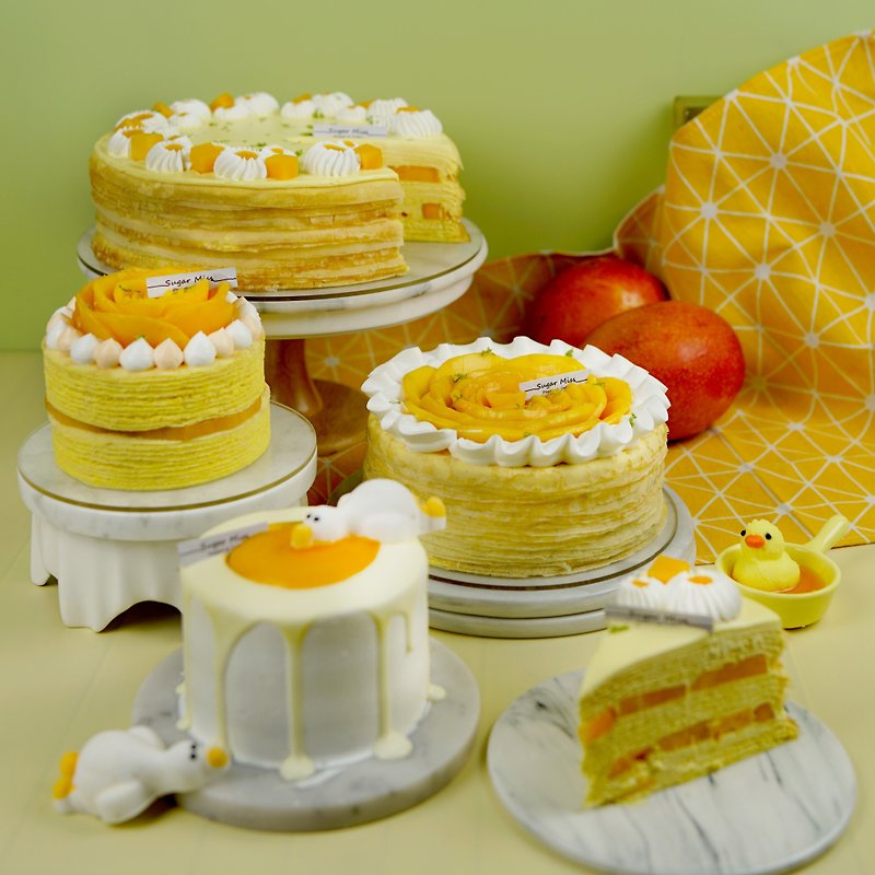 Passion mango layer cake 9 inches - เค้กและของหวาน - วัสดุอื่นๆ 