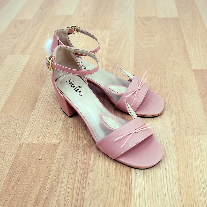 Wanna Bunny Maxi Sandals - Pink - 涼鞋 - 其他材質 粉紅色