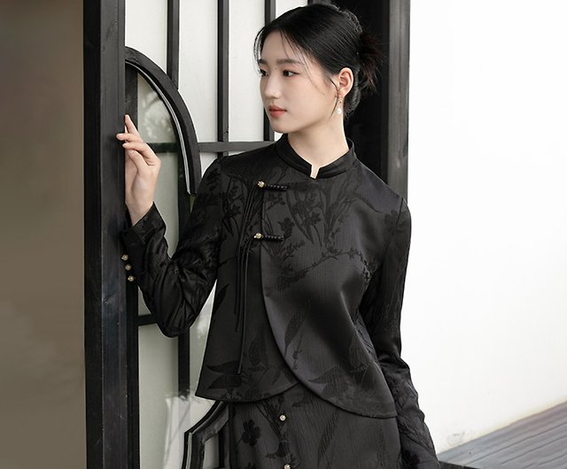 黒レトロなスタイルスーツフォーマル/ドレス