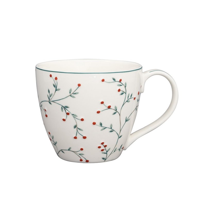 【新品】丹麥GreenGate Lucie white 馬克杯 - 咖啡杯/馬克杯 - 陶 多色