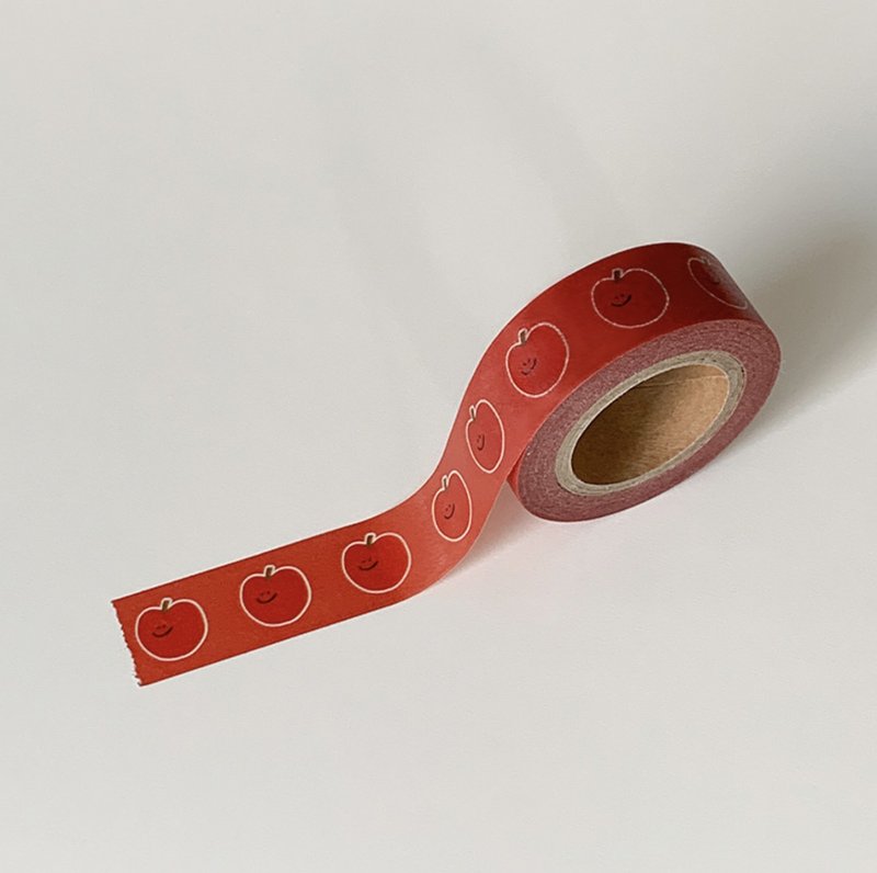 Paper Tape | Second Morning Apple Masking Tape - Washi Tape - Paper Red