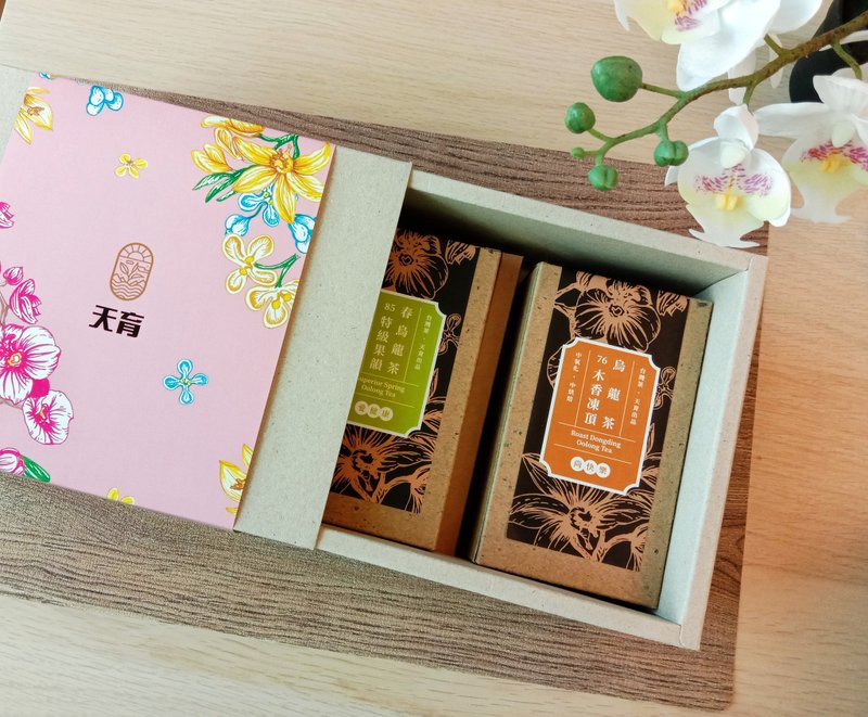 【お正月ギフト】珠玉の茶葉ギフト_烏龍茶の香りと甘さをあなたに 伝統製法 ギフトボックス - ティーバッグ・茶葉 - 寄せ植え・花 多色