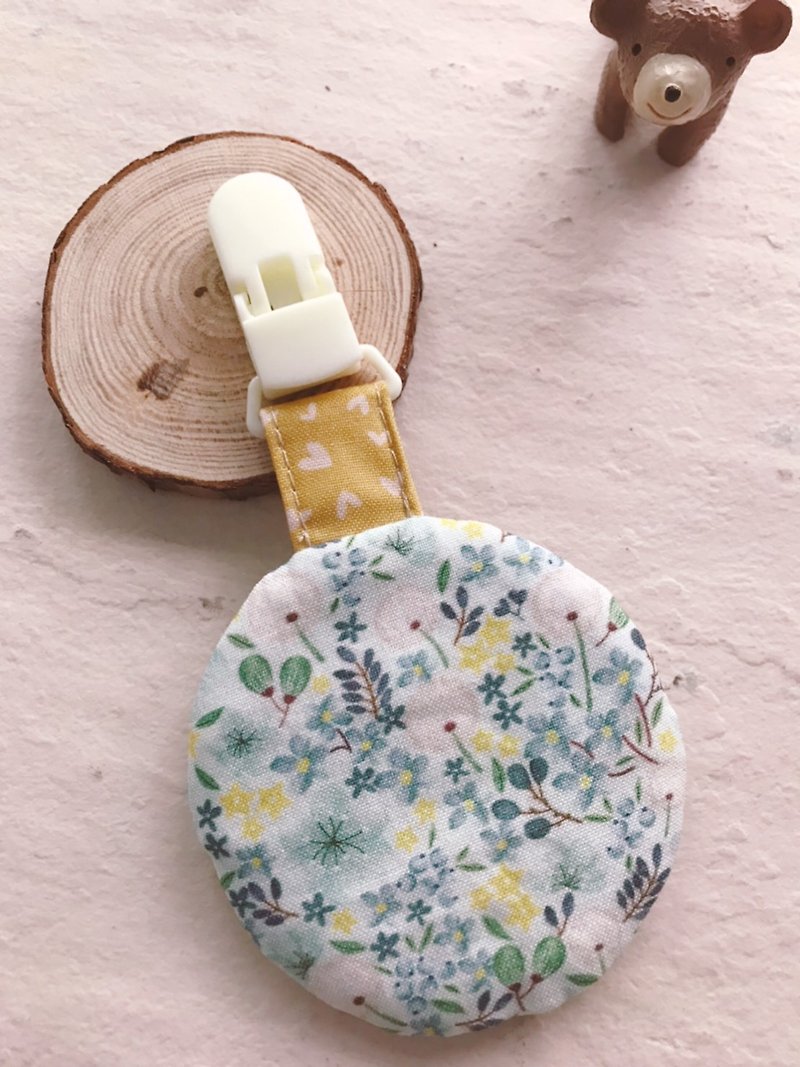 Wishing Dandelion Handmade Cotton Peace Charm Small Round Bag - Omamori - Cotton & Hemp Multicolor